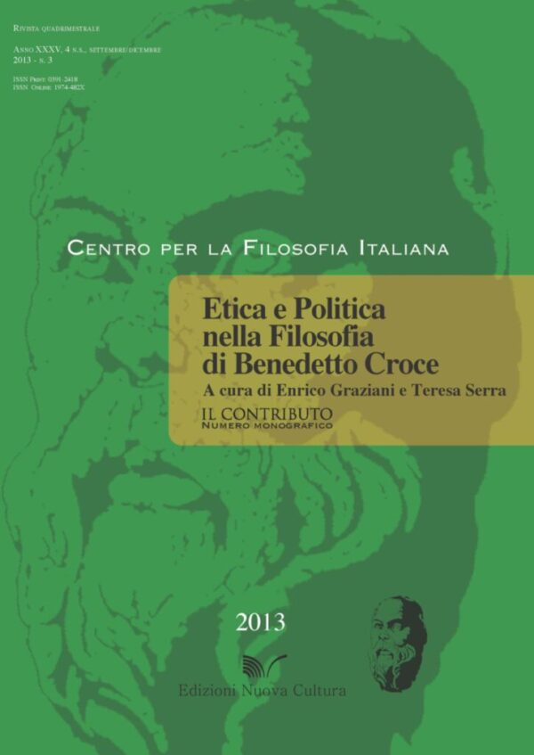 Etica e Politica nella Filosofia di Benedetto Croce