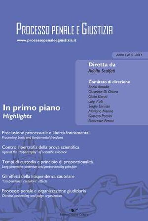 Rivista Processo penale e Giustizia, Anno I, n. 5-2011