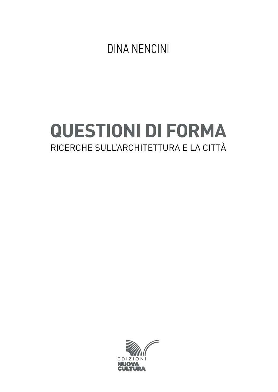 Questioni di forma